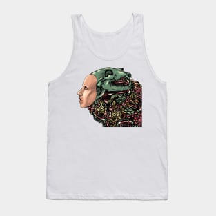 Hat of bones color Tank Top